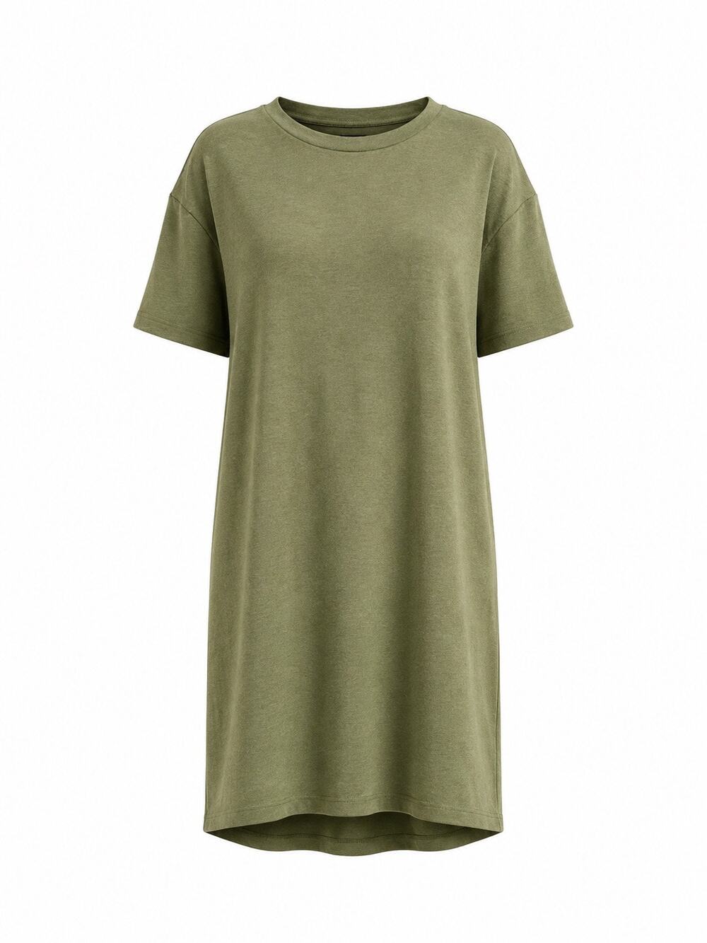Madewell Women’s T-Shirt Dress Size Large Olive Green Short Sleeve Casual